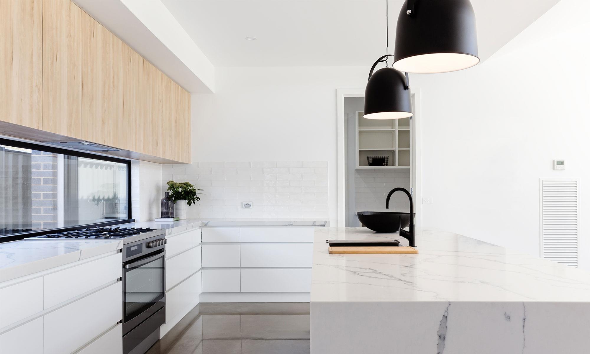 Modern marble kitchen