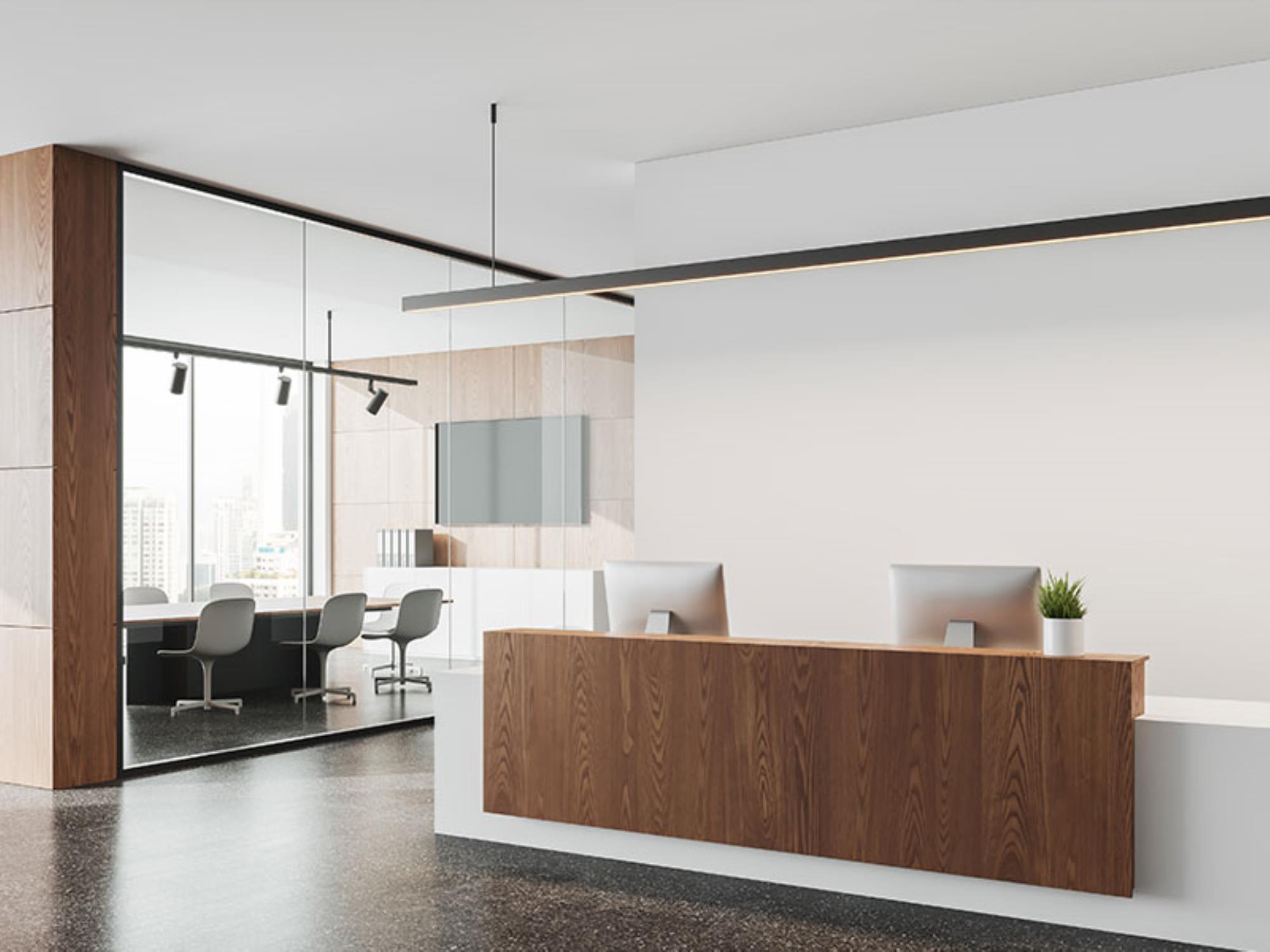 Modern reception area